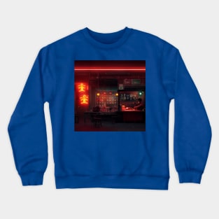 Cyberpunk Tokyo Ramen Shop Crewneck Sweatshirt